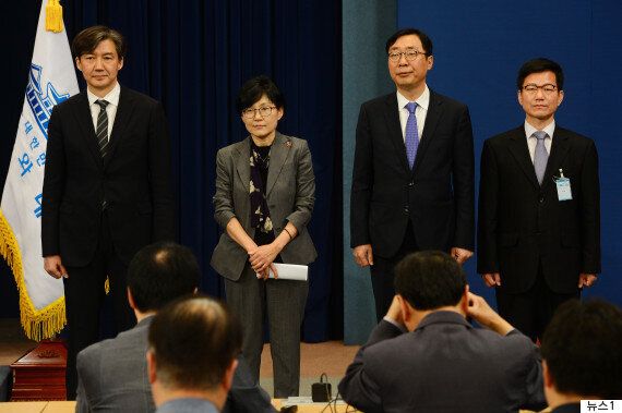 청와대가 민정수석 조국·인사수석 조현옥·홍보수석 윤영찬을 임명했다