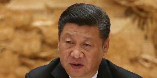 BEIJING, CHINA - MAY 15: (RUSSIA OUT) Chinese President XI Jinping speaks at the roundtable plenary meeting during the Belt and Road Forum for International Cooperation at the International Conference Center at Yanqi Lake on May 15, 2017 on the outskirt of Beijing, China. The Forum, running from May 14 to 15, is expected to lay the groundwork for Beijing-led infrastructure initiatives aimed at connecting China with Europe, Africa and Asia.   (Photo by Mikhail Svetlov/Getty Images)