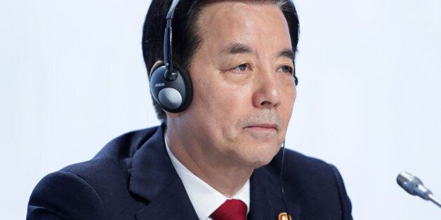 Han Min-Koo, South Korea's defense minister, attends the IISS Shangri-La Dialogue Asia Security Summit in Singapore, on Saturday, June 4, 2016. The annual Shangri-La Dialogue brings together ministers alongside heads of military, and has become a lightning rod for tensions over China's military buildup in the South China Sea, one of the world's busiest shipping lanes. Photographer: Nicky Loh/Bloomberg via Getty Images