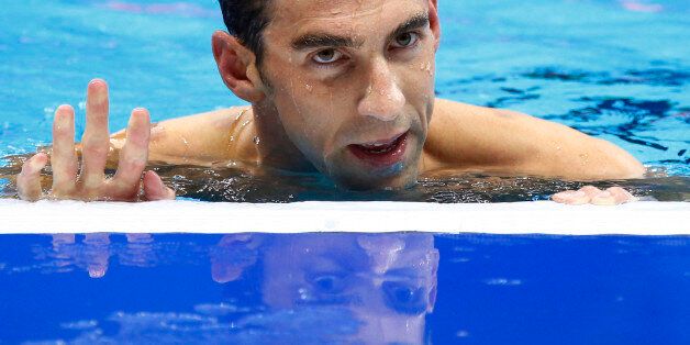 2016 Rio Olympics - Swimming - Final - Men's 200m Individual Medley Final - Olympic Aquatics Stadium - Rio de Janeiro, Brazil - 11/08/2016. Michael Phelps (USA) of USA reacts after winning.    REUTERS/David Gray TPX IMAGES OF THE DAY FOR EDITORIAL USE ONLY. NOT FOR SALE FOR MARKETING OR ADVERTISING CAMPAIGNS.