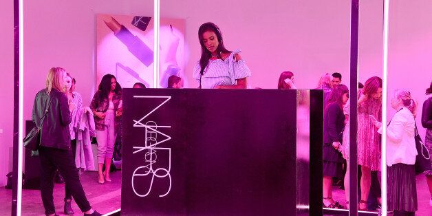 LONDON, ENGLAND - JUNE 29:  Maya Jama DJs at cosmetics brand NARs summer party alongside VIP friends and fans of the brand at Protein on June 29, 2017 in London, England.  (Photo by David M Benett/Dave Benett/Getty Images for NARs Cosmetics)