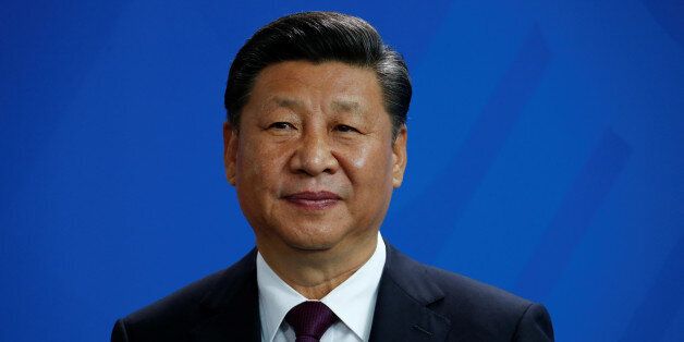 Chinese President Xi Jinping attends a news conference at the Chancellery in Berlin, Germany, July 5, 2017. REUTERS/Fabrizio Bensch