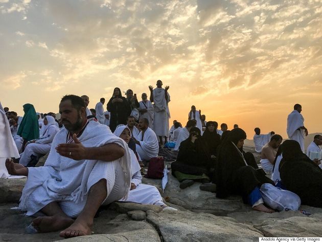 이슬람에서 가장 성스러운 곳인 메카 순례가 절정에 달했을 때의 모습