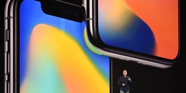 Senior Vice President of Worldwide Marketing at Apple Philip Schiller speaks about the iPhone X during a media event at Apple's new headquarters in Cupertino, California on September 12, 2017.  / AFP PHOTO / Josh Edelson        (Photo credit should read JOSH EDELSON/AFP/Getty Images)