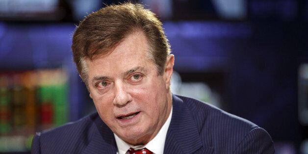 Paul Manafort, campaign manager for Presumptive 2016 Republican Presidential Nominee Donald Trump, speaks during a Bloomberg Politics interview on the sidelines of the Republican National Convention (RNC) in Cleveland, Ohio, U.S., on Monday, July 18, 2016. Protests at the Republican National Convention will show 'lawlessness' and 'lack of respect' for political discourse, Manafort said. Photographer: Patrick Fallon/Bloomberg via Getty Images