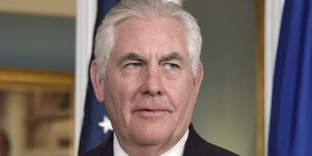 US Secretary of State Rex Tillerson arrives for a meeting with the Organization of American States' Secretary General on October 13,2017 at the State Department in Washington DC. / AFP PHOTO / Eric BARADAT        (Photo credit should read ERIC BARADAT/AFP/Getty Images)