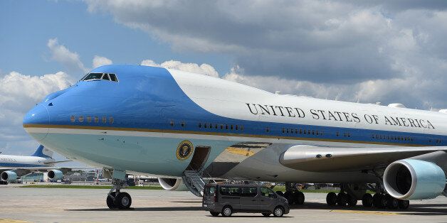 WARSAW, POLAND  JULY 06: (SOUTH AFRICA AND POLAND OUT): Air Force One during the Departure of the President of the United States Donald J. Trump and the First Lady of the United States, Mrs. Melania Trump from Poland on July 06, 2017 in Warsaw, Poland. The US President visits Poland en route to a Group of 20 summit in Hamburg, Germany. (Photo by Maciej Gillert/Gallo Images Poland/Getty Images)