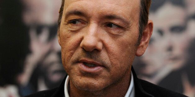 U.S. actor Kevin Spacey poses during a media event to promote his latest movie