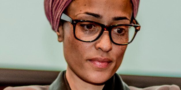 Zadie Smith, British novelist, at a reading and discussion at Barnard College in New York. Photograph: Timothy Fadek (Photo by Timothy Fadek/Corbis via Getty Images)