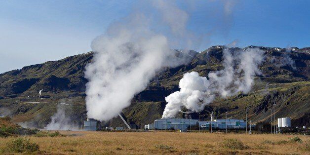 Geothermal energy plant.Iceland