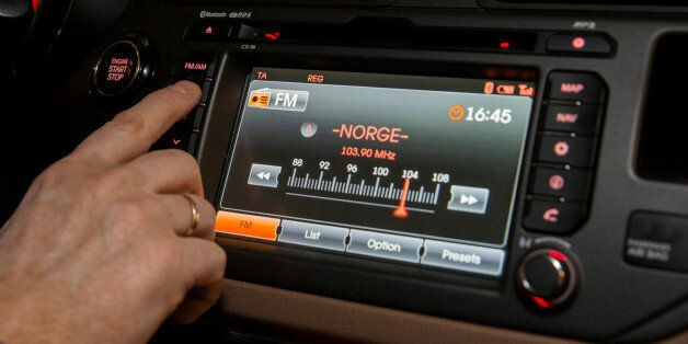 FM radio is seen inside a car in Oslo, Norway January 10, 2017. By the end of this year the FM network will be shut down in all of Norway. NTB scanpix/ Berit Roald/ via REUTERS    ATTENTION EDITORS - THIS IMAGE WAS PROVIDED BY A THIRD PARTY. FOR EDITORIAL USE ONLY. NORWAY OUT. NO COMMERCIAL OR EDITORIAL SALES IN NORWAY.