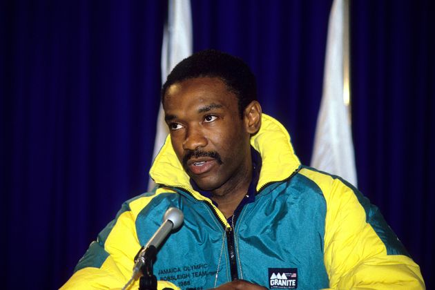 1988년 캘거리 동계올림픽 출전 당시 기자회견을 가진 더들리 스트로크