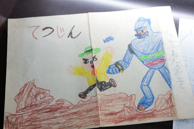 우라사와 나오키가 어린시절에 그린 그림. 