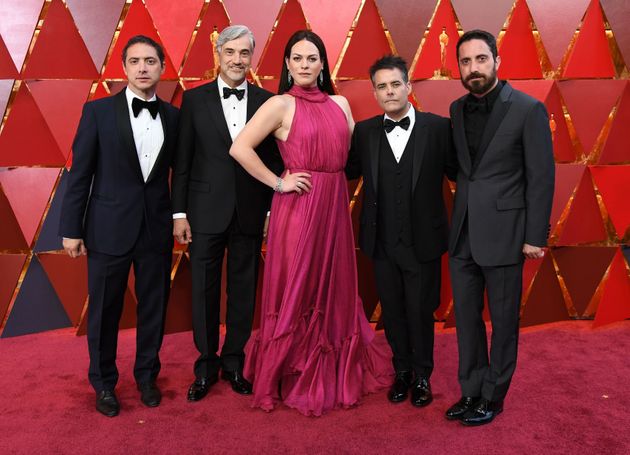 The cast of A Fantastic Woman arrive for the 90th Annual Academy Awards on March 4, 2018, in Hollywood, California.