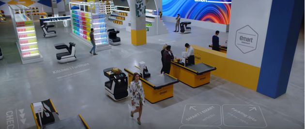 이마트가 ‘자율주행 쇼핑카트’를 개발했다