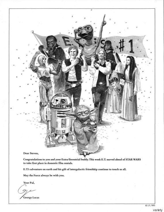 스필버그의 ‘E.T’가 극장가를 휩쓸었을 때, 조지 루카스는 또 이런 광고를 실었다.