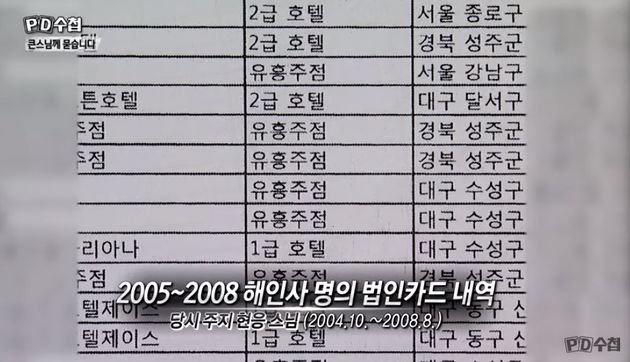 해인사가 '유흥주점·단란주점' 빼곡한 법인카드 등과 관련해 내놓은 입장