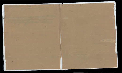 Pages 78 and 79 of Frank’s diary were pasted over with brown paper. Researchers have uncovered the text beneath it using digital image-processing technology.