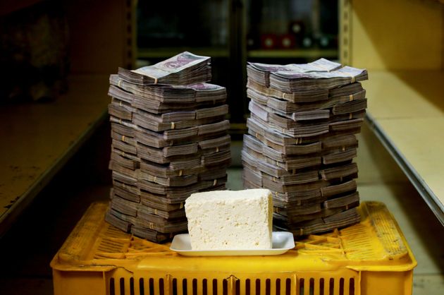 치즈 1kg은 750만 볼리바르. 
