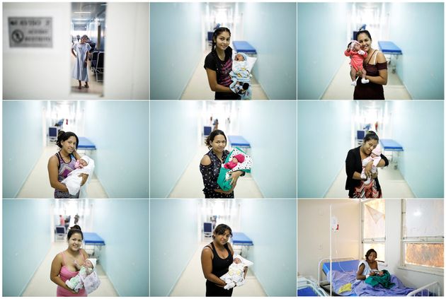 브라질 병원에서 아이를 낳은 여성들.