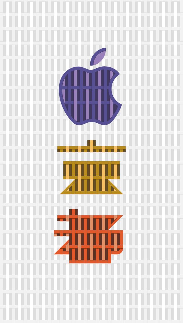 애플 스토어 교토 개장을 축하하는 그래픽 디자인. 일본 전통미를 그대로 살렸다.