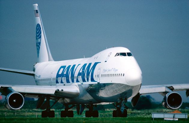 팬 아메리칸 항공의 보잉 747-100.