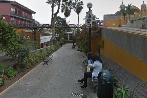 바람피우다 구글 스트리트뷰에 포착된 페루의 한 여성