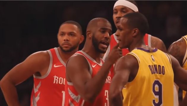 NBA 난투극 원인으로 지목된 '론도의 침'이 사실로 밝혀졌다(영상)