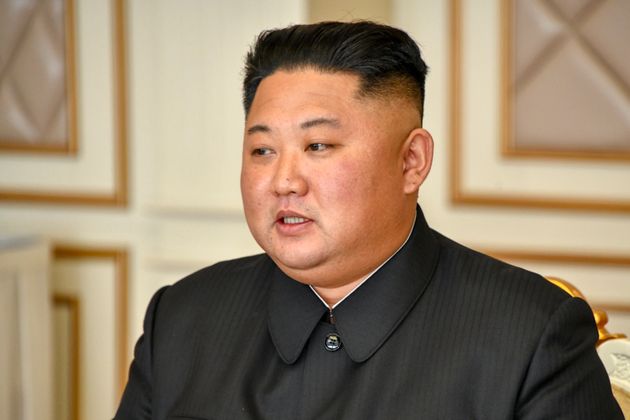 김정은 북한 국무위원장이 지난 10월 7일 평양을 방문한 마이크 폼페이오 미국 국무장관과 오찬을 하고 있다. 