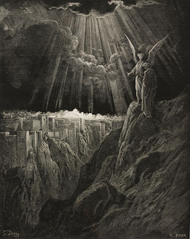 프랑스 화가, 판화가 귀스타브 도레(1832-1883)는 성경의 요한계시록에 등장하는 '새 예루살렘'을 그림으로 표현했다.