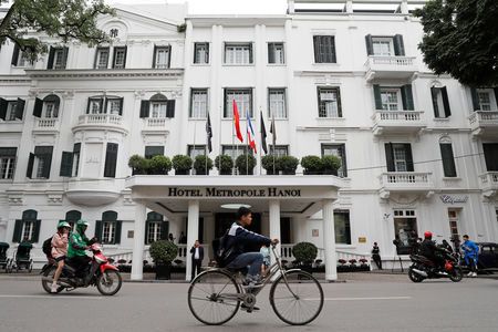 1901년에 지어진 베트남 하노이 소피텔 레전드 메트로폴 호텔. 27일 오후 6시30분(현지시각) 이곳에서 역사적인 2차 북미정상회담이 열린다.