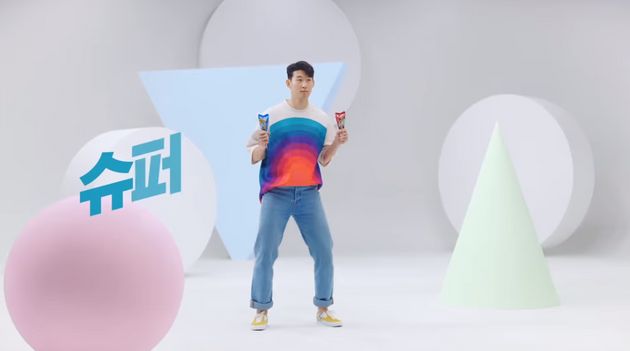 아이스크림 CF를 둘러싼 반응에 대해 손흥민이 솔직한 심경을 밝혔다