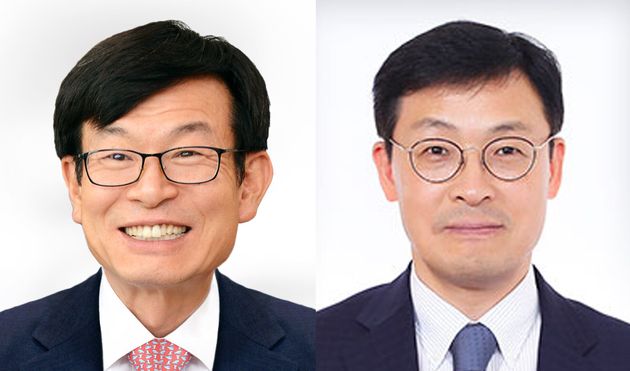 김상조 공정거래위원회 위원장(왼쪽), 이호승 기획재정부 제1차관 
