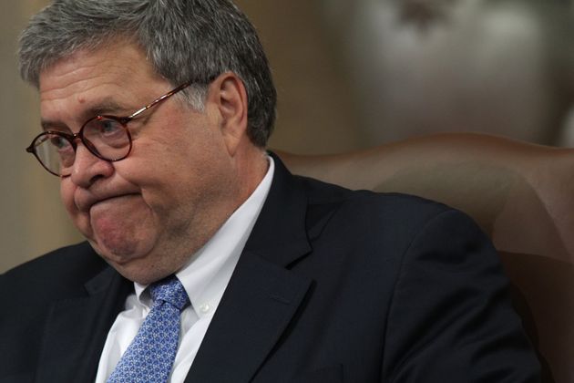 WASHINGTON, DC - JULY 15:  U.S. Attorney General William Barr speaks during a 'Combating Anti-Semitism Summit' at the Justice Department July 15, 2019 in Washington, DC. Administration officials and Jewish leaders are participating in the summit to discuss ways to combat anti-semitism.  (Photo by Alex Wong/Getty Images)