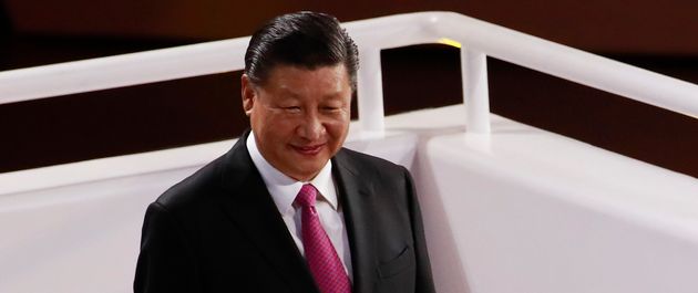 China's President Xi Jinping arrives to attend the opening ceremony of the 2019 Basketball World Cup in Beijing on August 30, 2019. (Photo by HOW HWEE YOUNG / POOL / AFP)        (Photo credit should read HOW HWEE YOUNG/AFP/Getty Images)