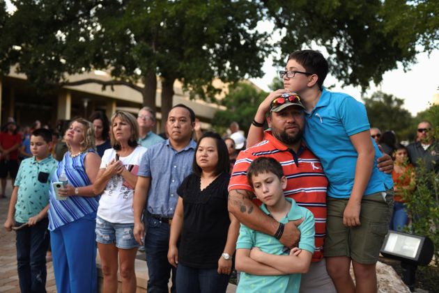 People gather for a vigil following Saturday's shooting in Odessa, Texas, U.S. September 1, 2019. REUTERS/Callaghan O'Hare