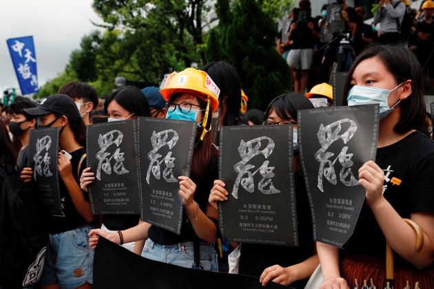 Students boycott their classes as they take part in a protest against the extradition bill at the Chinese University of Hong Kong, China September 2, 2019. REUTERS/Tyrone Siu REFILE - CORRECTING INFORMATION