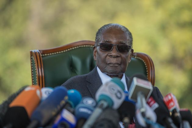 HARARE, ZIMBABWE - (ARCHIVE): A file photo dated July 29, 2018 shows Former President of Zimbabwe Robert Mugabe holds a press conference on Zimbabwean general election in Harare, Zimbabwe. Robert Mugabe has died aged 95 after battling ill health, it has been confirmed. (Photo by Mujahid Safodien/Anadolu Agency via Getty Images)