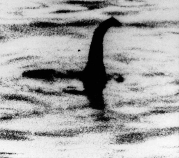 This shadowy something is what someone says is a photo of the Loch Ness monster in Scotland.  (AP PHOTO)