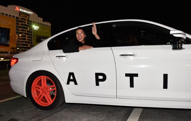 LAS VEGAS, NV - JANUARY 10:  DJ & HBFIT Founder Hannah Bronfman attends the Lyft and Aptiv self-driving car experience during CES 2018 at the Las Vegas Convention Center on January 10, 2018 in Las Vegas, Nevada  (Photo by David Becker/Getty Images for Lyft)