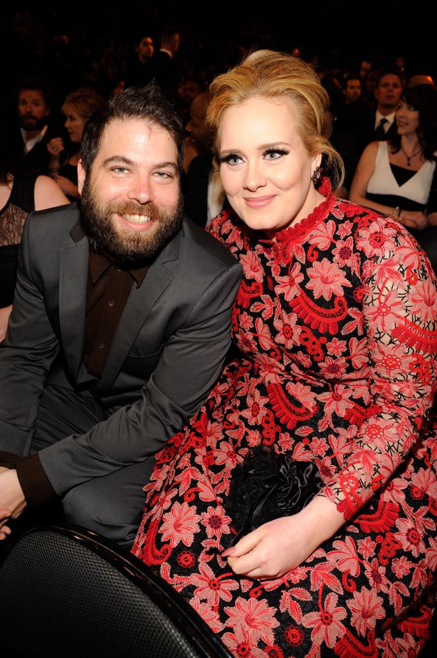 LOS ANGELES, CA - FEBRUARY 10: Adele (R) and Simon Konecki attend the 55th Annual GRAMMY Awards at STAPLES Center on February 10, 2013 in Los Angeles, California. (Photo by Kevin Mazur/WireImage)<br /></div>아델과 올해 결별한 남편 사이먼.