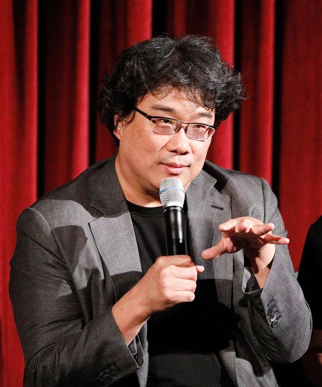 NEW YORK, NY - OCTOBER 07:  Director Bong Joon Ho on stage during The Academy of Motion Pictures Arts and Sciences official Academy screening of 'Parasite' at the MoMA, Celeste Bartos Theater on October 7, 2019 in New York City.  (Photo by Lars Niki/Getty Images for The Academy Of Motion Pictures Arts & Sciences )