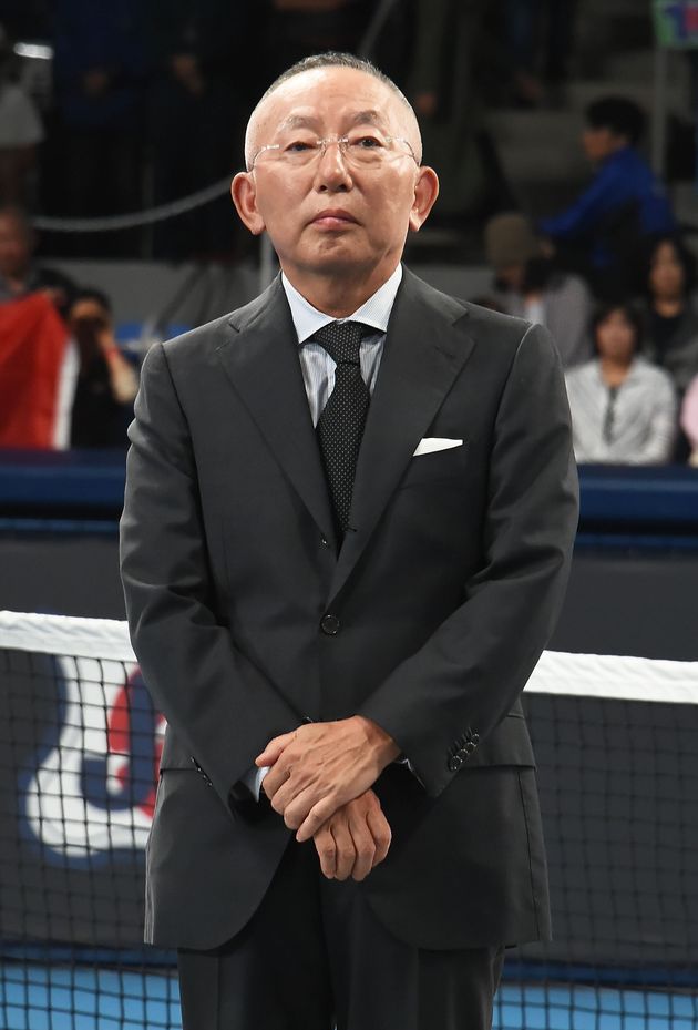 TOKYO, JAPAN - OCTOBER 14:   First Retailing CEO Tadashi Yanai attends the opening ceremony for Uniqlo LifeWear Day Tokyo charity match at the Ariake Coliseum on October 14, 2019 in Tokyo, Japan.  (Photo by Jun Sato/WireImage)