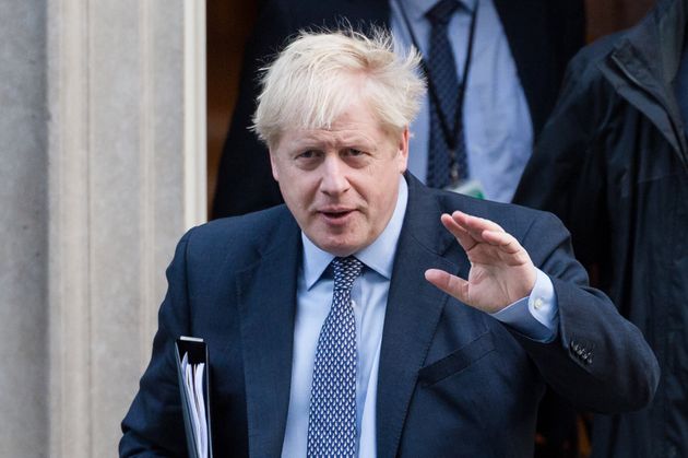 British Prime Minister Boris Johnson leaves 10 Downing Street to deliver a statement to the House of Commons on the Brexit deal he has negotiated with the EU on 19 October, 2019 in London, England. Today MPs will debate and vote on Prime Minister's EU withdrawal deal including selected amendments during the first Saturday sitting of the Commons since the Falklands conflict. (Photo by WIktor Szymanowicz/NurPhoto via Getty Images)