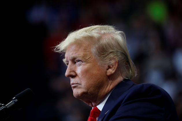 U.S. President Donald Trump delivers remarks at a Keep America Great Rally at the Rupp Arena in Lexington, Kentucky, U.S., November 4, 2019. REUTERS/Yuri Gripas