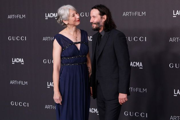LOS ANGELES, CALIFORNIA - NOVEMBER 02: Alexandra Grant and Keanu Reeves attend the 2019 LACMA Art + Film Gala at LACMA on November 02, 2019 in Los Angeles, California. (Photo by Taylor Hill/Getty Images)