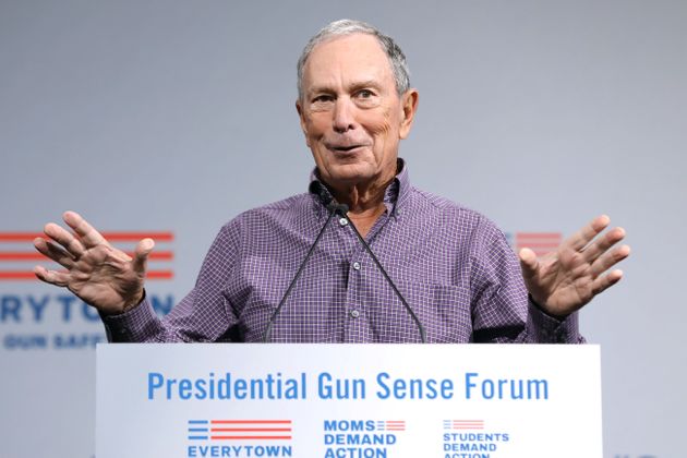Former New York City Mayor Michael R. Bloomberg speaks during the Presidential Gun Sense Forum in Des Moines, Iowa, U.S., August 10, 2019. REUTERS/Scott Morgan