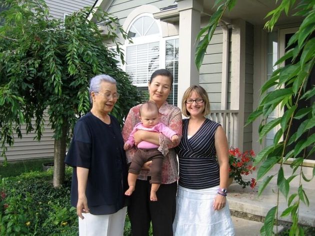 2008년 시어머니, 시할머니와 함께 찍은 사진