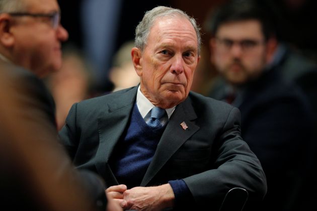 Former New York City Mayor and possible 2020 Democratic presidential candidate Michael Bloomberg listens as he is introduced to speak at the Institute of Politics at Saint Anselm College in Manchester, New Hampshire, U.S., January 29, 2019.   REUTERS/Brian Snyder