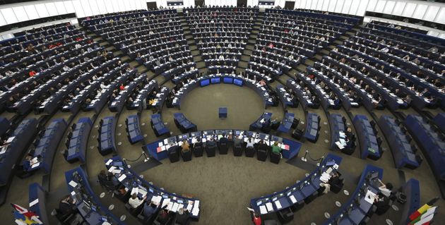 Members of the European Parliament take part in a voting session during a plenary session at the European Parliament in Strasbourg, eastern France on November 28, 2019. (Photo by FREDERICK FLORIN / AFP) (Photo by FREDERICK FLORIN/AFP via Getty Images)